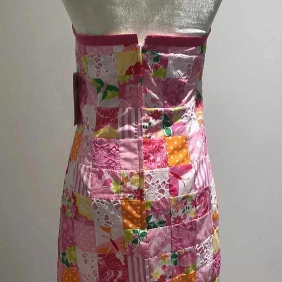 Lilly Pulitzer Kelly dress pink orange patchwork 6 New with tags - Picture 5 of 11